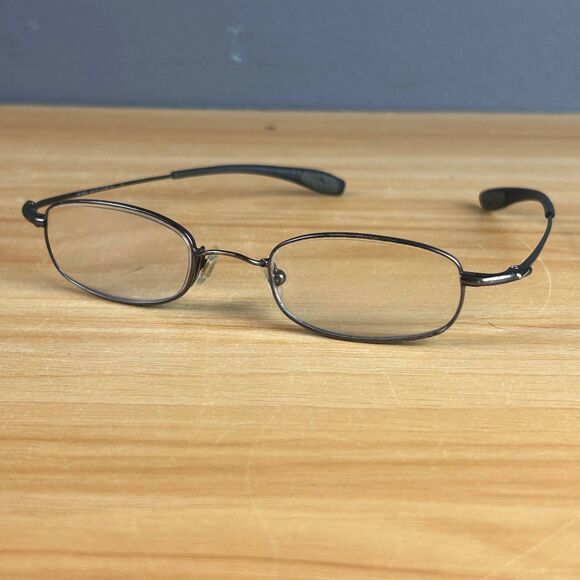 Nike 4603 Flexon Eyeglass Unisex Black Metal Rectangular 47/20/135 Frame Only - Picture 1 of 8